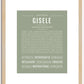 Gisele | Name Art Print