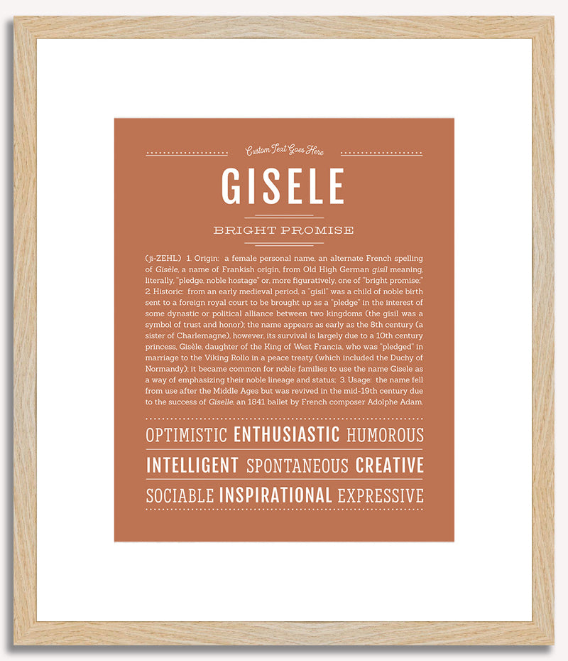 Gisele | Name Art Print