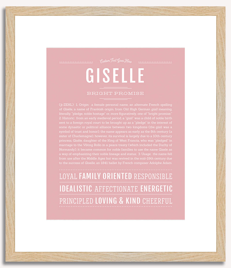 Giselle | Name Art Print