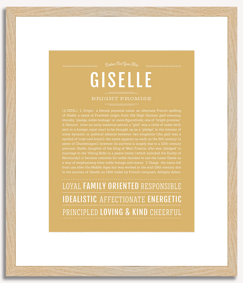 Giselle | Name Art Print