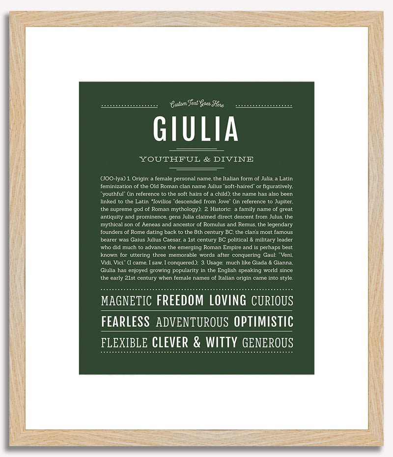 Giulia | Name Art Print