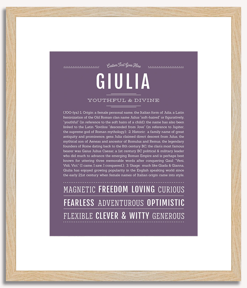 Giulia | Name Art Print