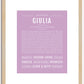 Giulia | Name Art Print