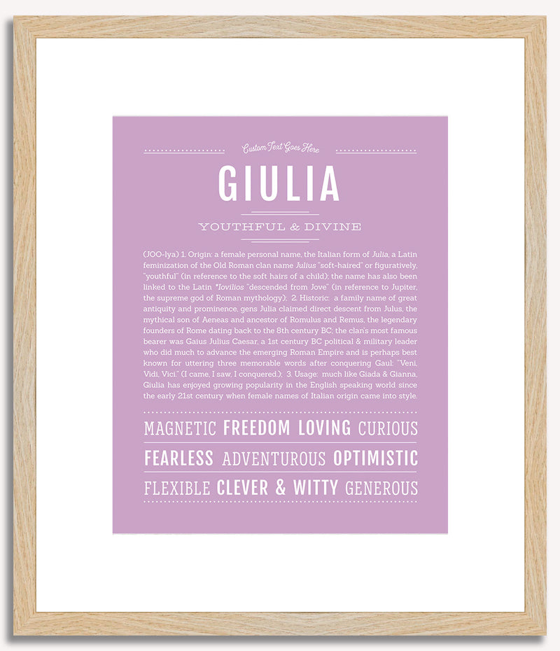 Giulia | Name Art Print