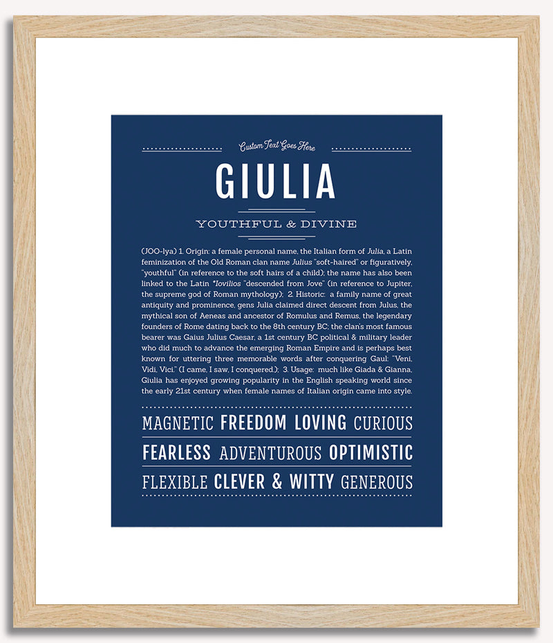 Giulia | Name Art Print