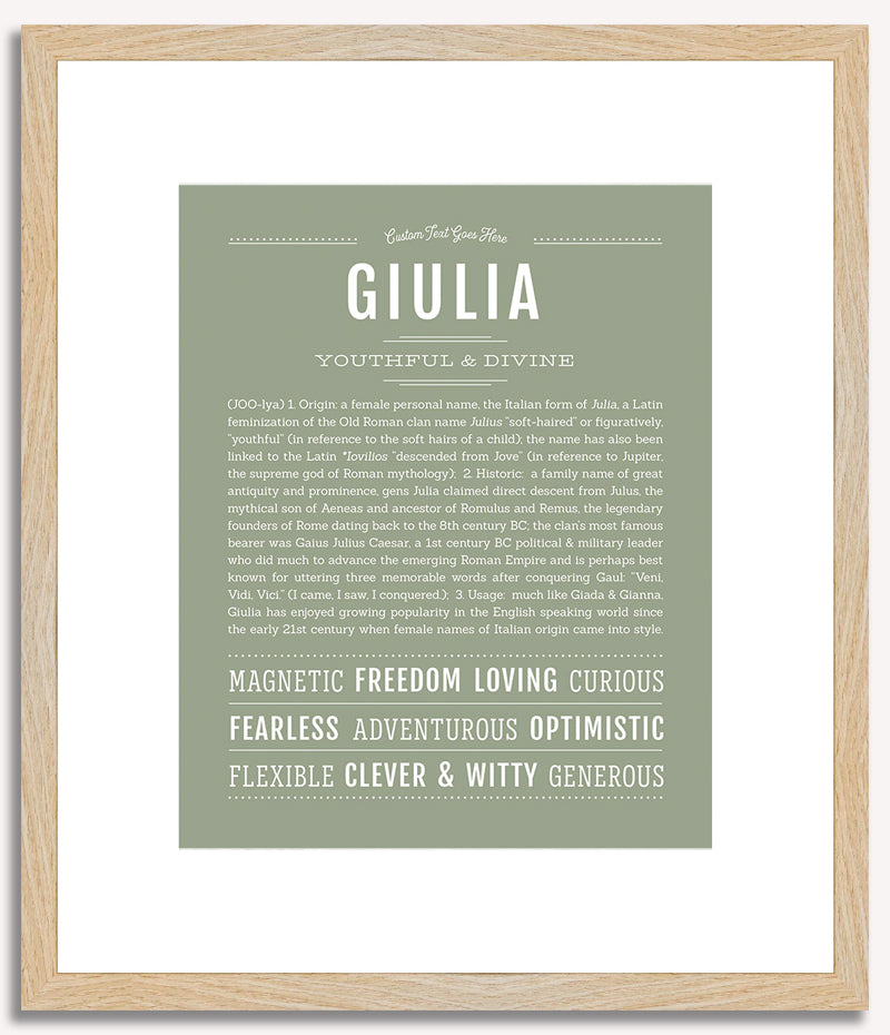 Giulia | Name Art Print