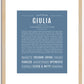 Giulia | Name Art Print