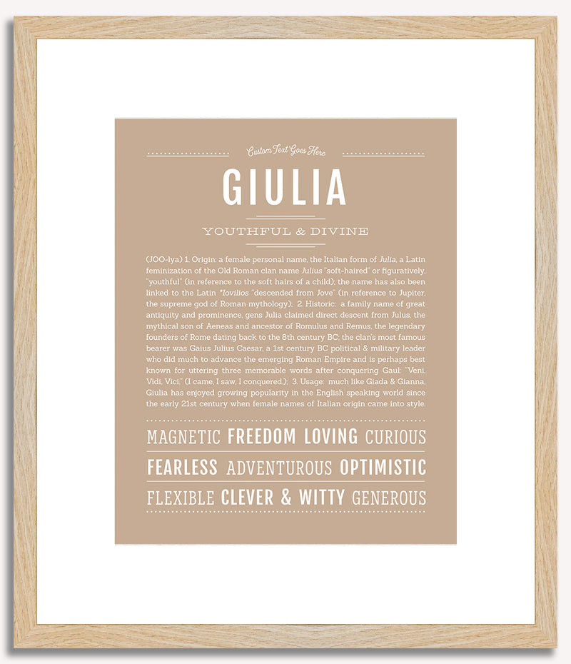 Giulia | Name Art Print