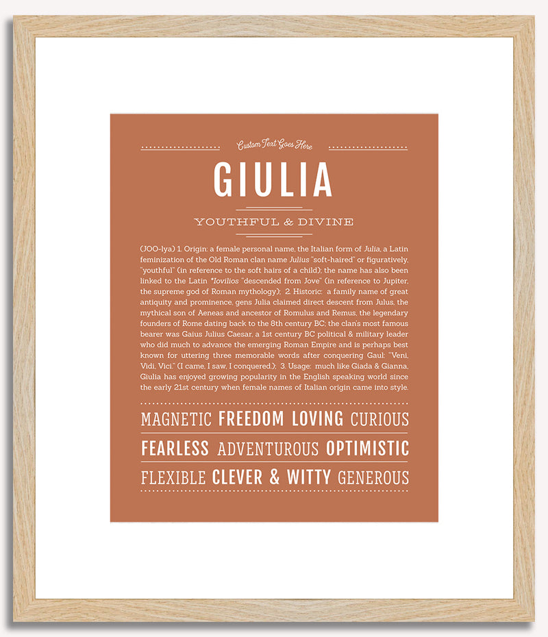 Giulia | Name Art Print