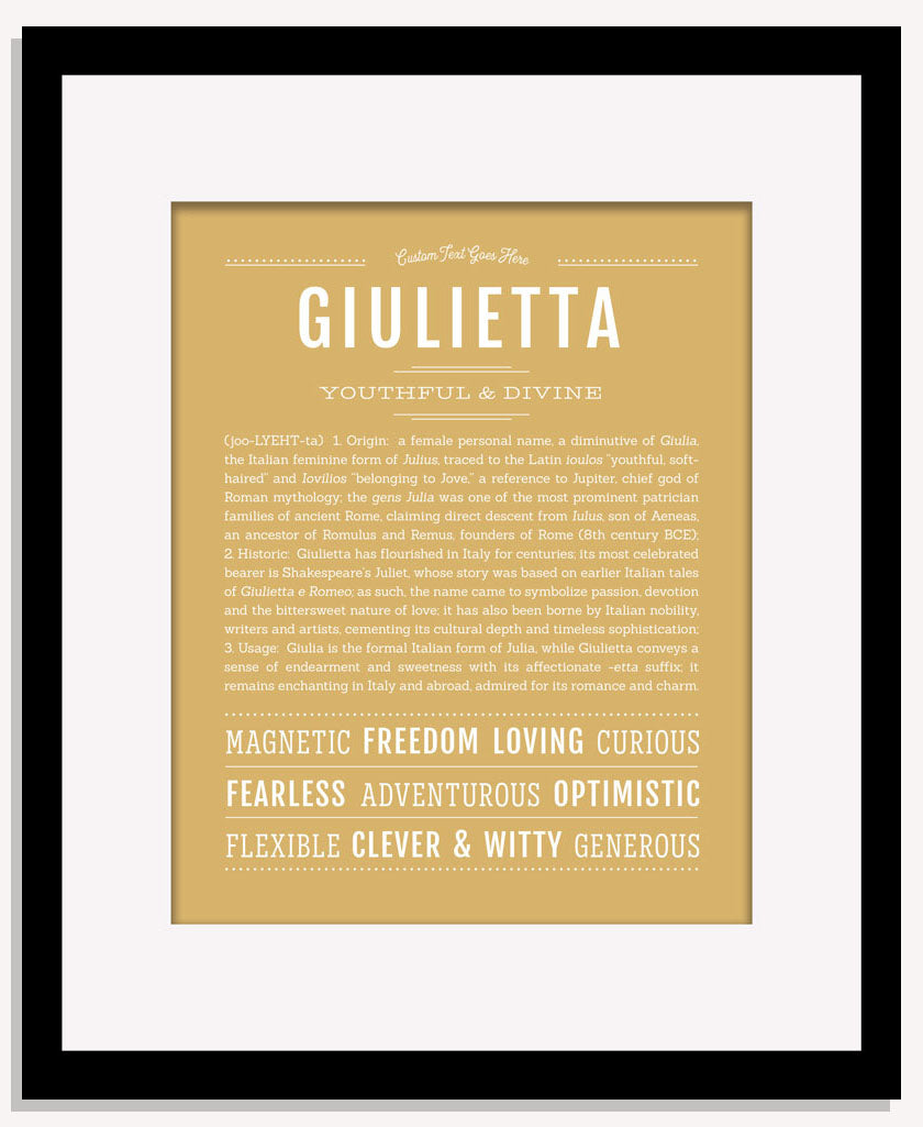Giulietta | Name Art Print