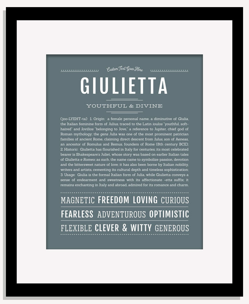 Giulietta | Name Art Print