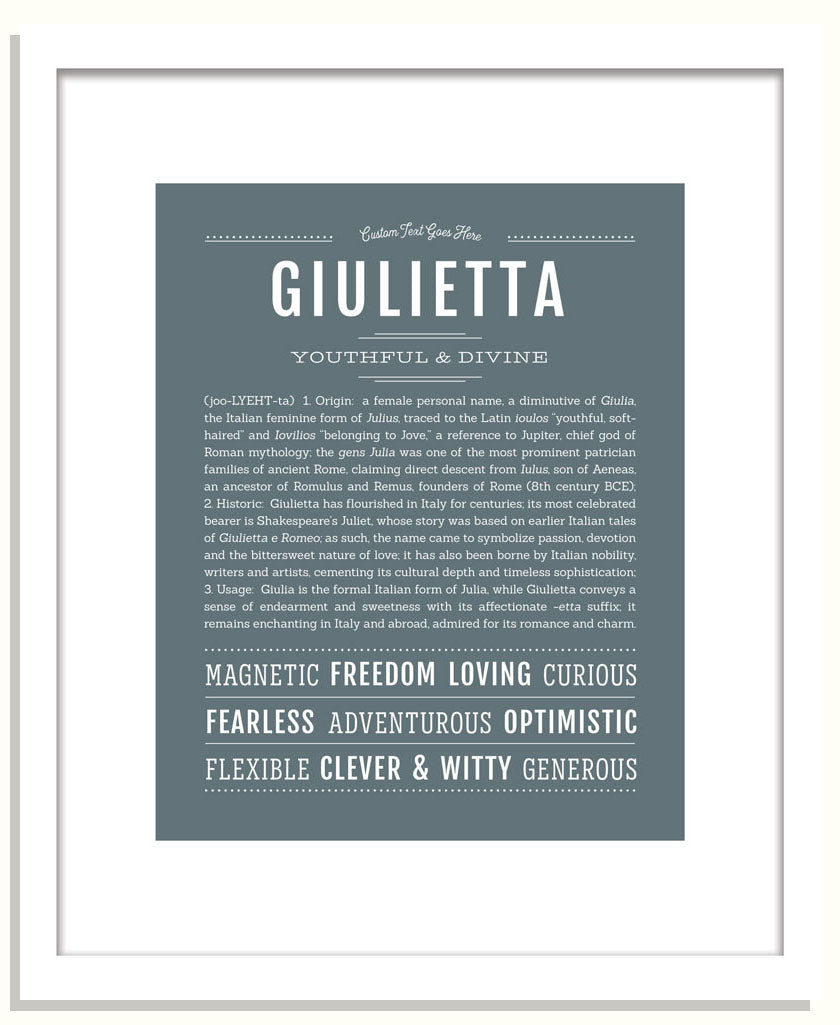 Giulietta | Name Art Print