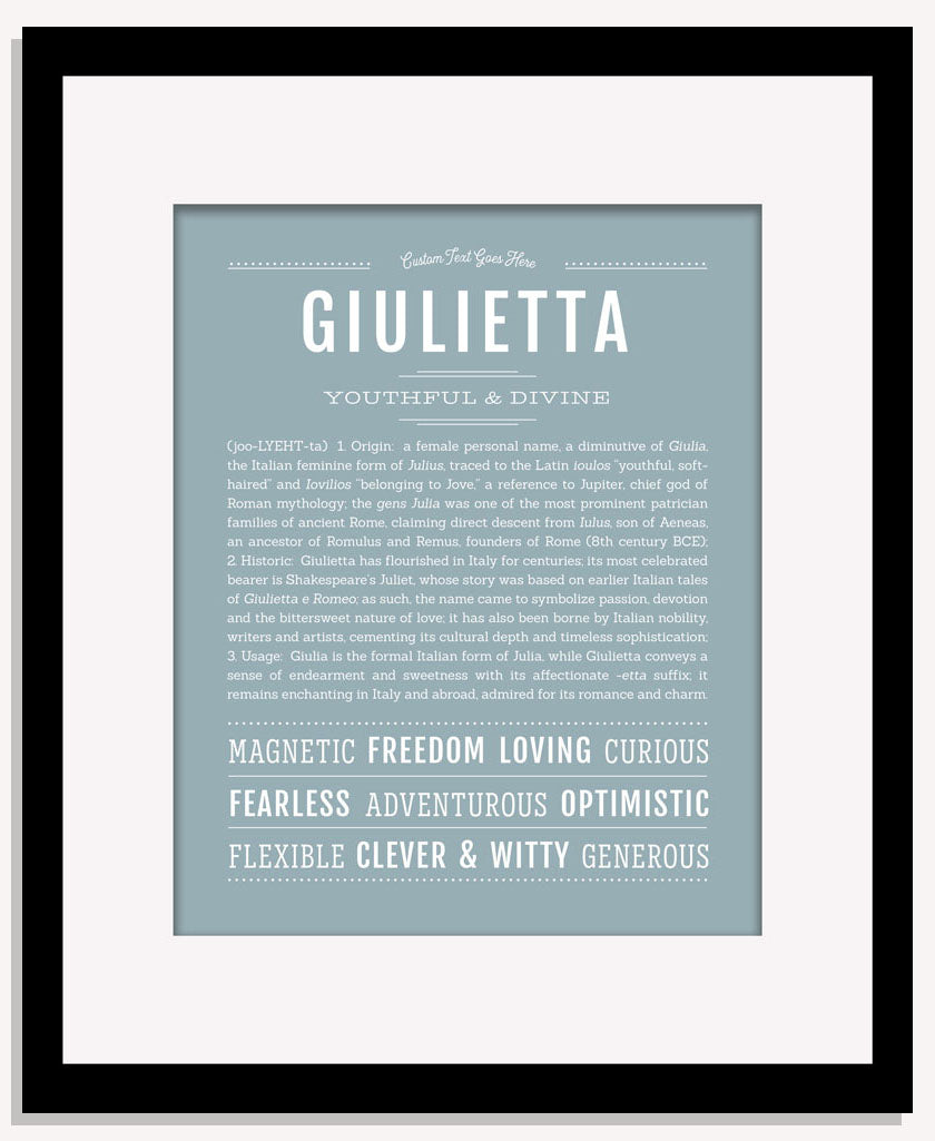 Giulietta | Name Art Print