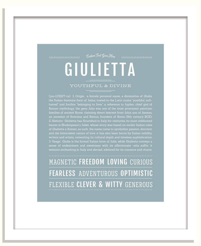 Giulietta | Name Art Print