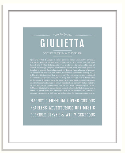 Giulietta | Name Art Print