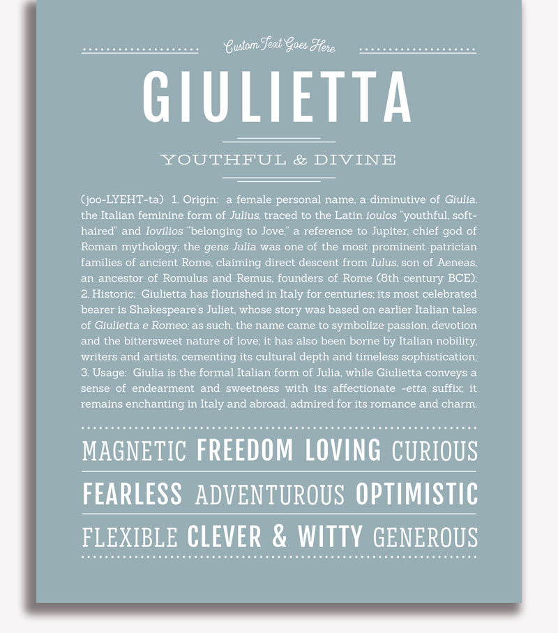 Frame Options | Powder Blue | White Frame, Matted