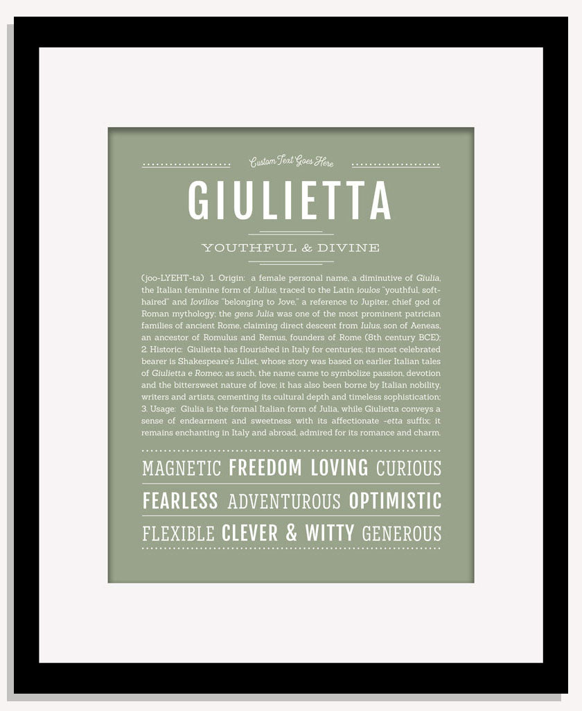 Giulietta | Name Art Print