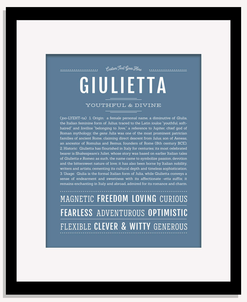 Giulietta | Name Art Print