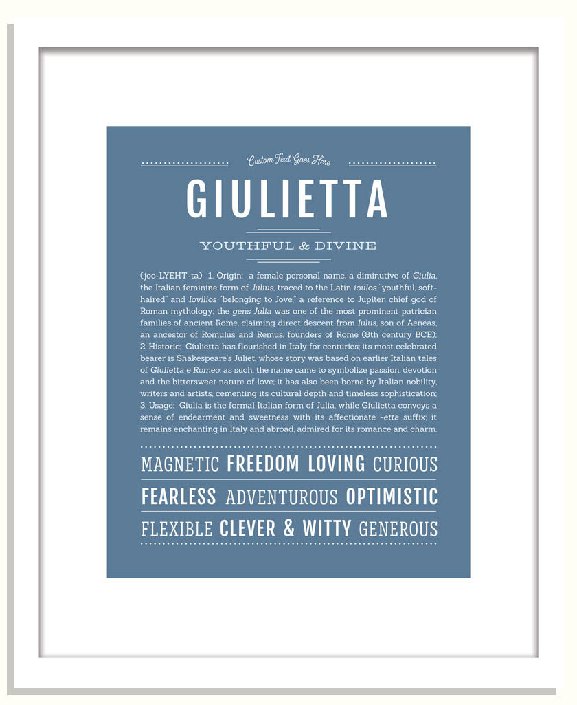 Giulietta | Name Art Print