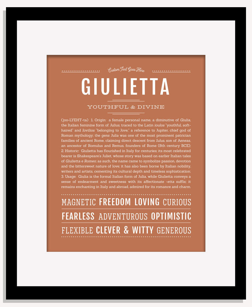 Giulietta | Name Art Print