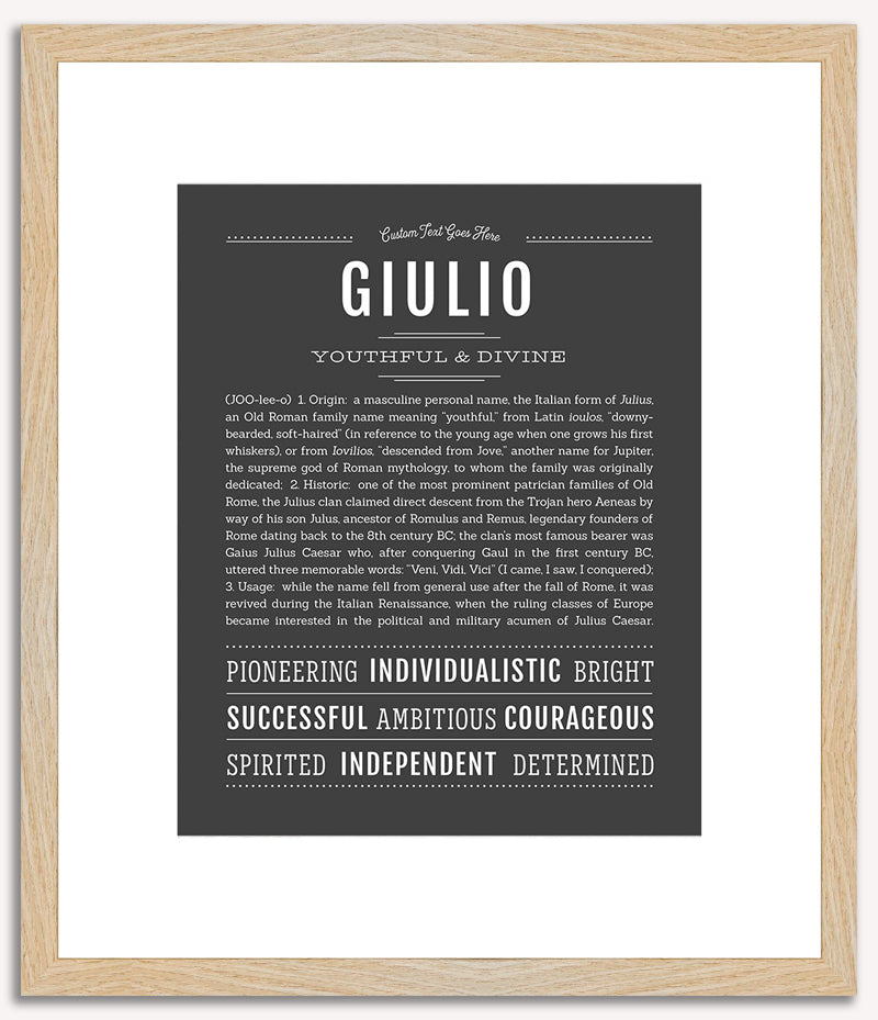 Giulio | Name Art Print