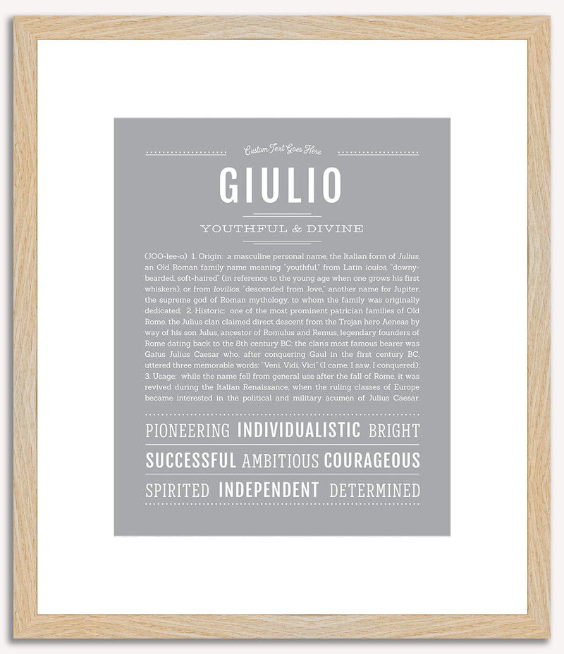 Giulio | Name Art Print