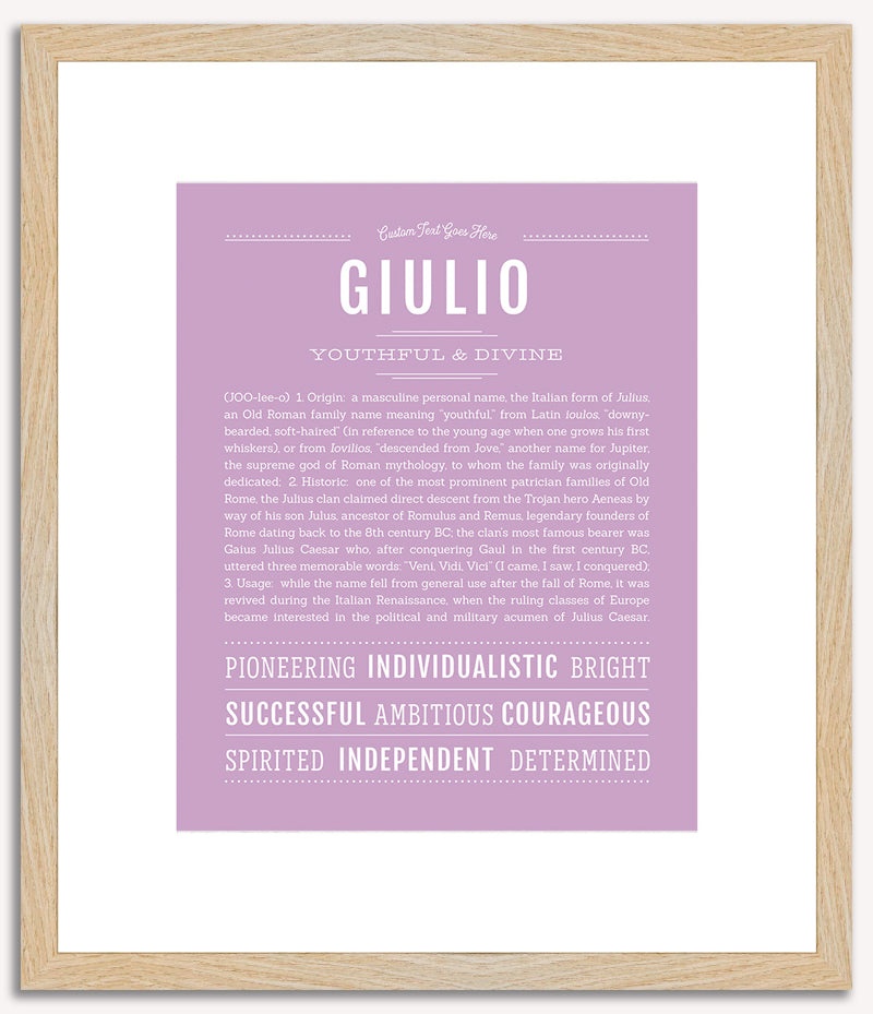 Giulio | Name Art Print