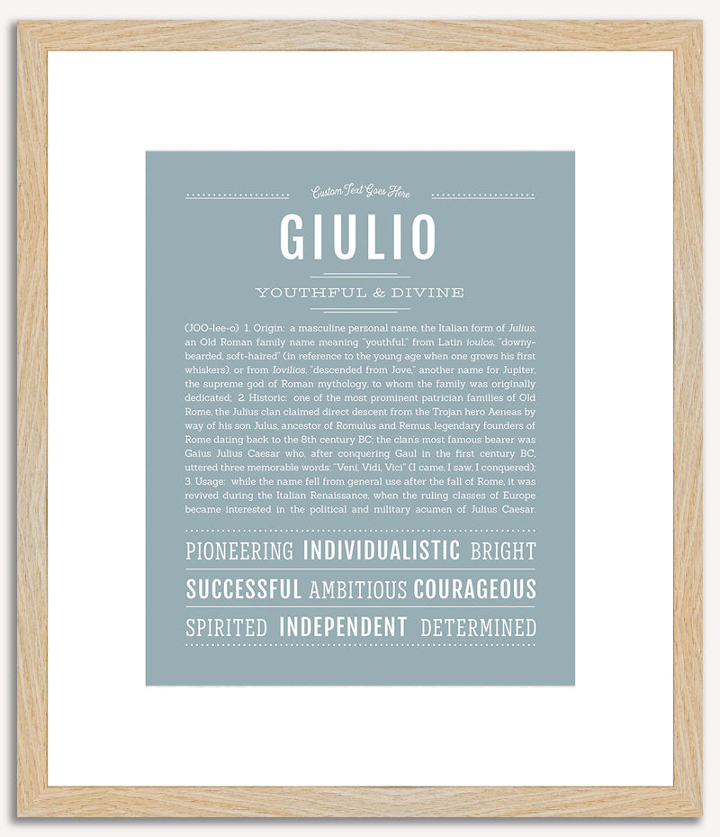 Giulio | Name Art Print