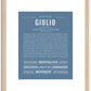 Giulio | Name Art Print