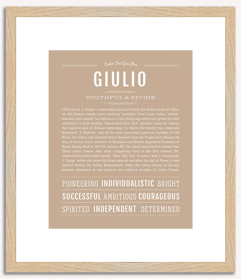 Giulio | Name Art Print