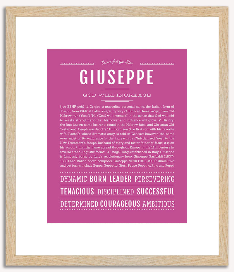 Giuseppe | Name Art Print