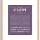 Giuseppe | Name Art Print