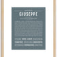 Giuseppe | Name Art Print