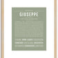 Giuseppe | Name Art Print