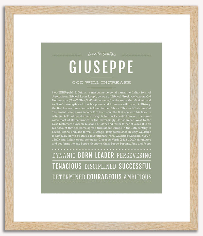 Giuseppe | Name Art Print