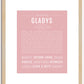 Gladys | Name Art Print