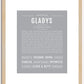 Gladys | Name Art Print