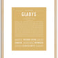 Gladys | Name Art Print