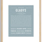 Gladys | Name Art Print