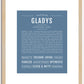 Gladys | Name Art Print