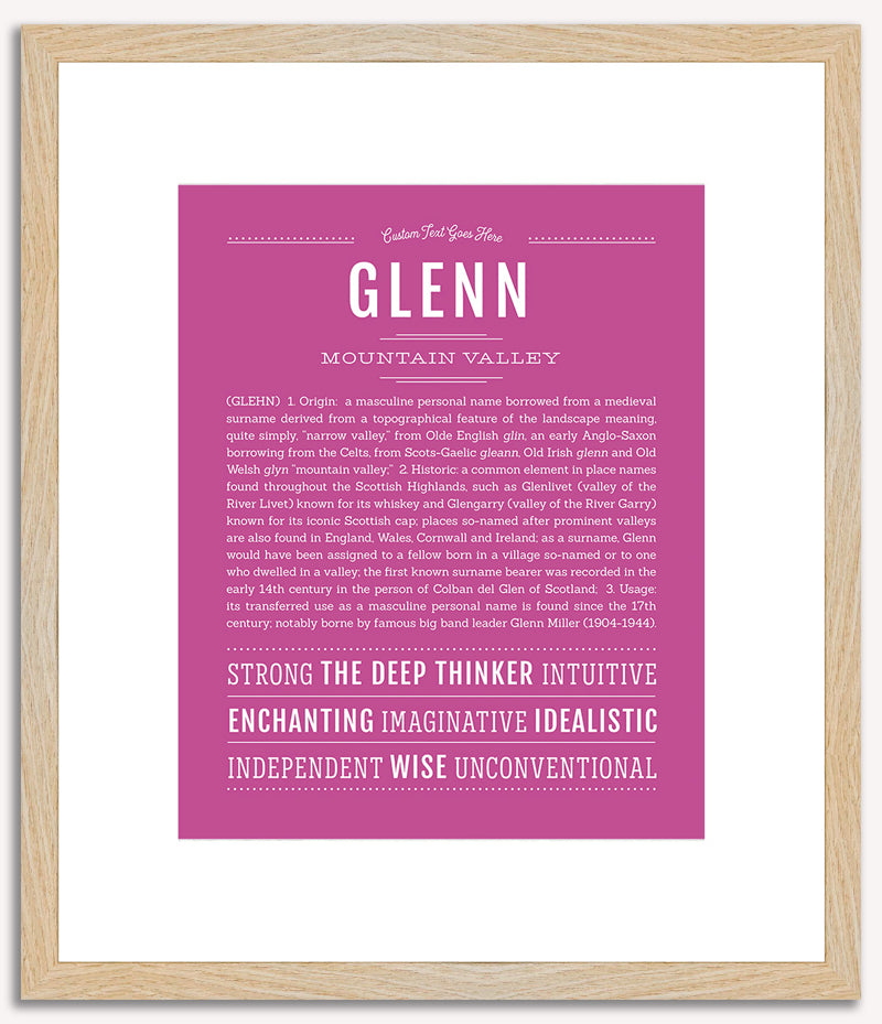 Glenn | Name Art Print