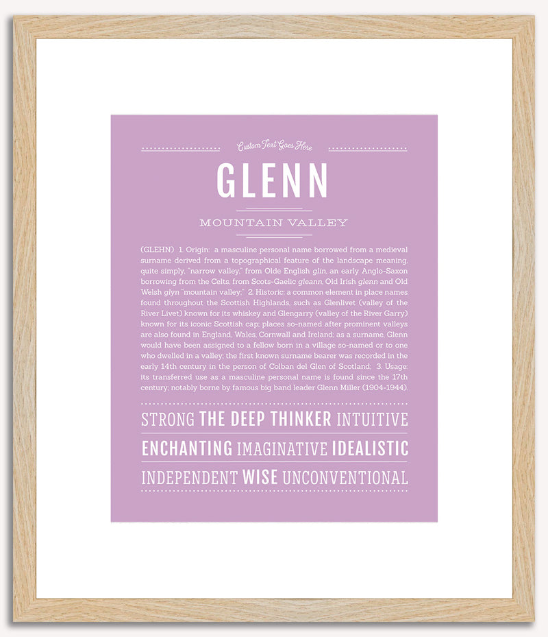 Glenn | Name Art Print