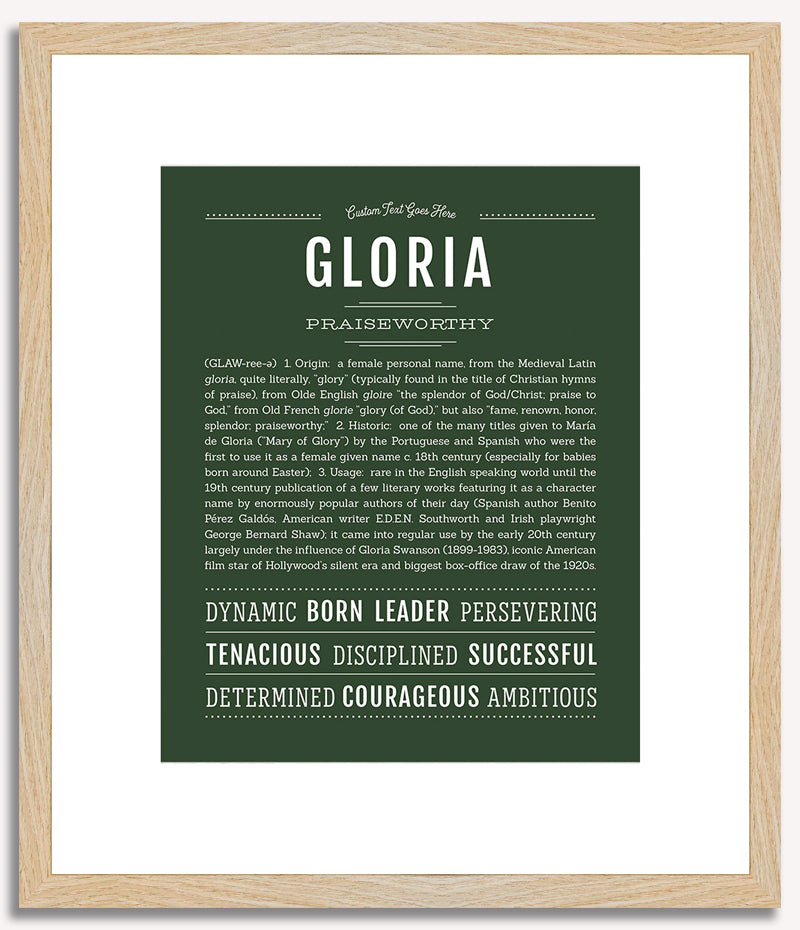 Gloria | Name Art Print