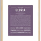 Gloria | Name Art Print