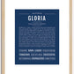 Gloria | Name Art Print