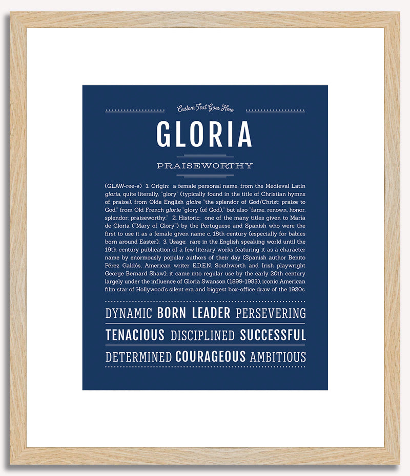 Gloria | Name Art Print