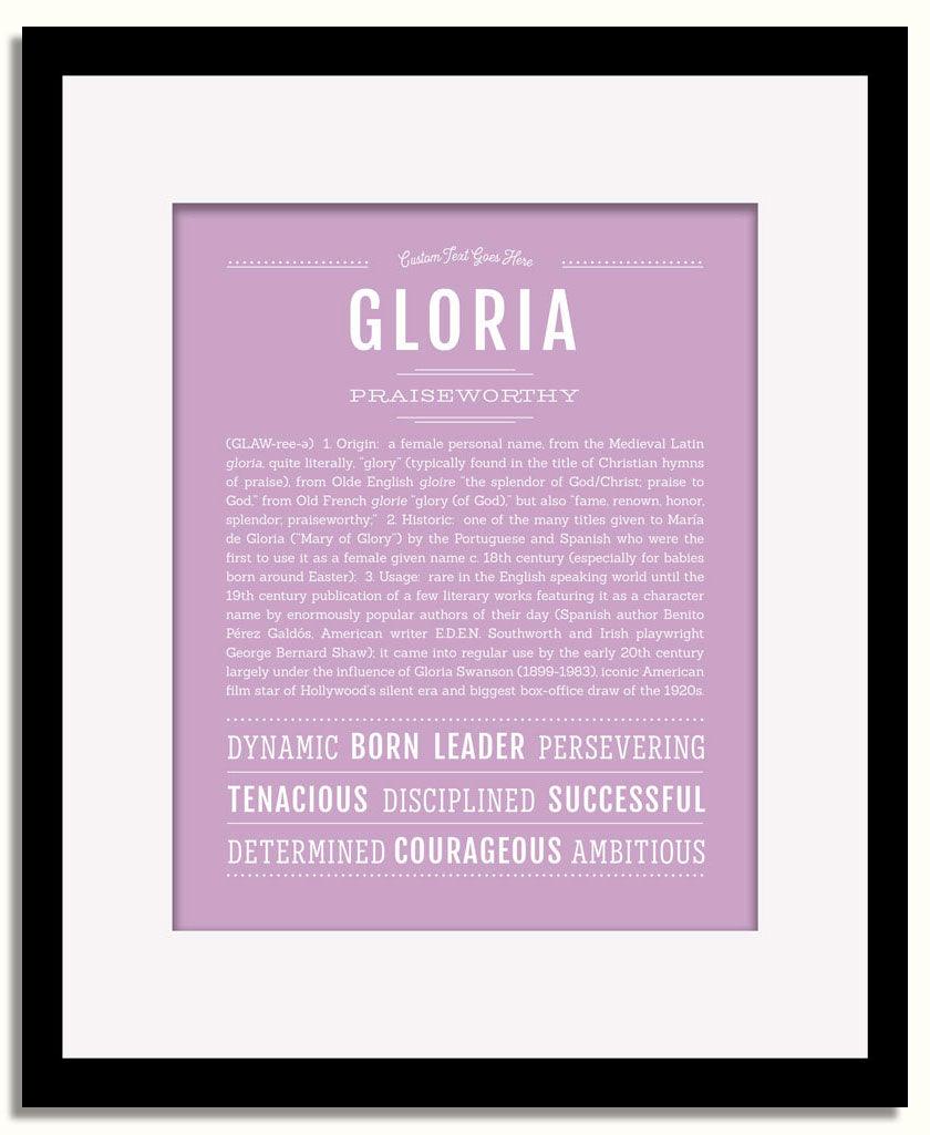 Frame Options | Lilac | Black Frame, Matted