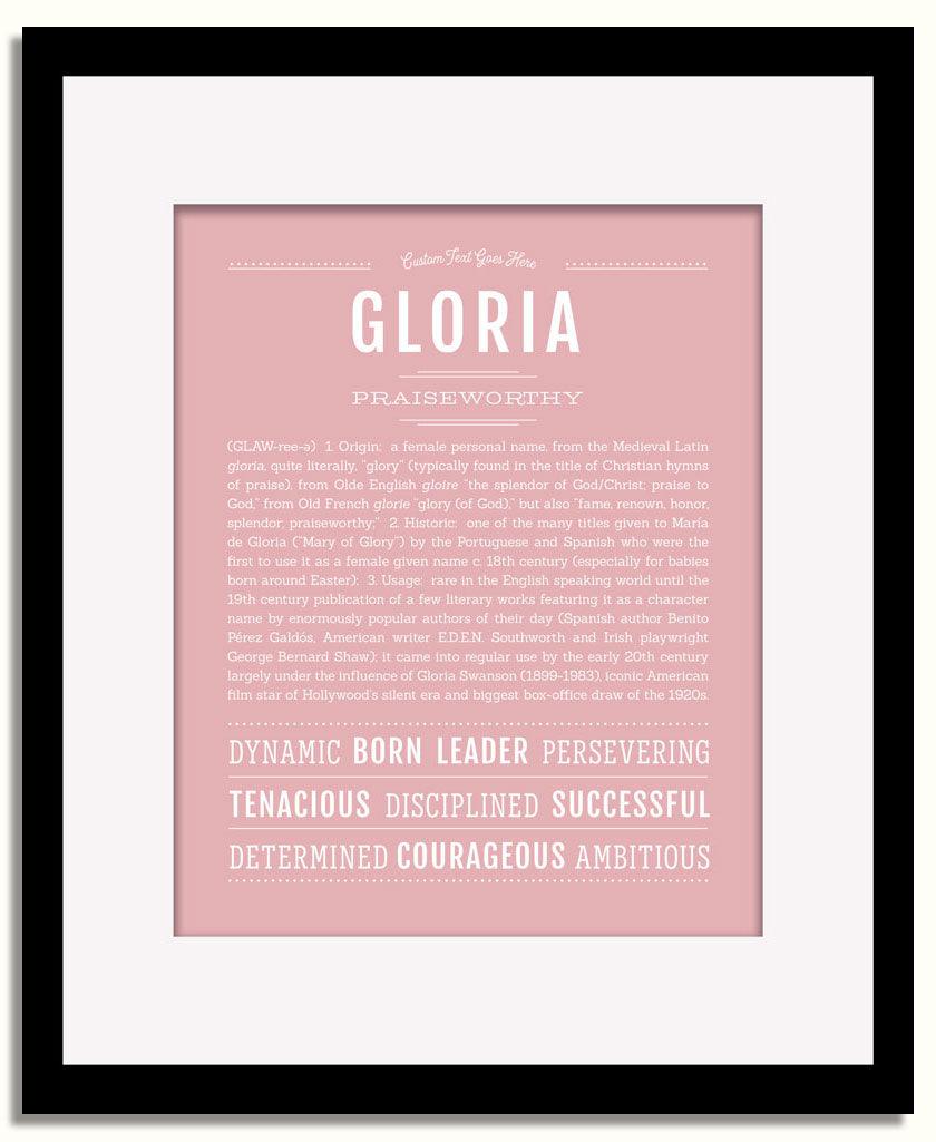 Frame Options | Dusty Rose | Black Frame, Matted