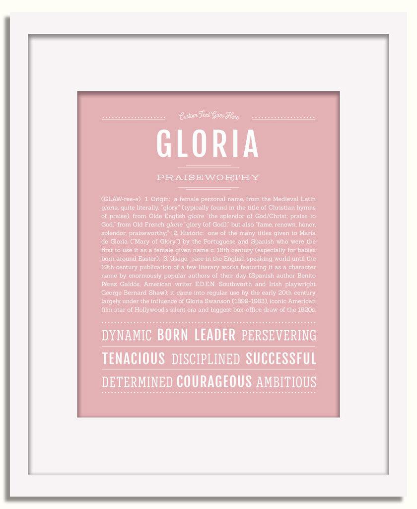 Frame Options | Dusty Rose | White Frame, Matted