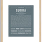 Gloria | Name Art Print